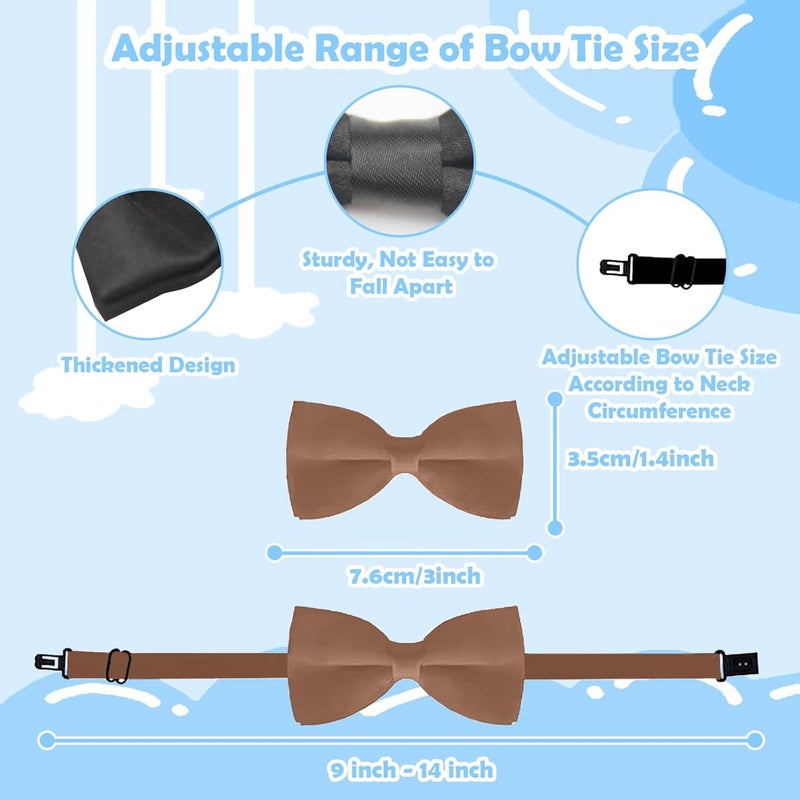 Royisafie Bow Ties for Boys,Suspenders for Boys,Toddler Suspenders,Kids Bow Tie,Boys Suspenders and Bow Tie Set - Image 3